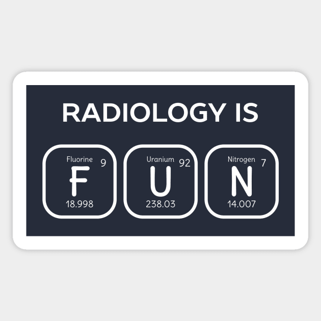 Radiology Is Fun Periodic Table Sticker by happinessinatee